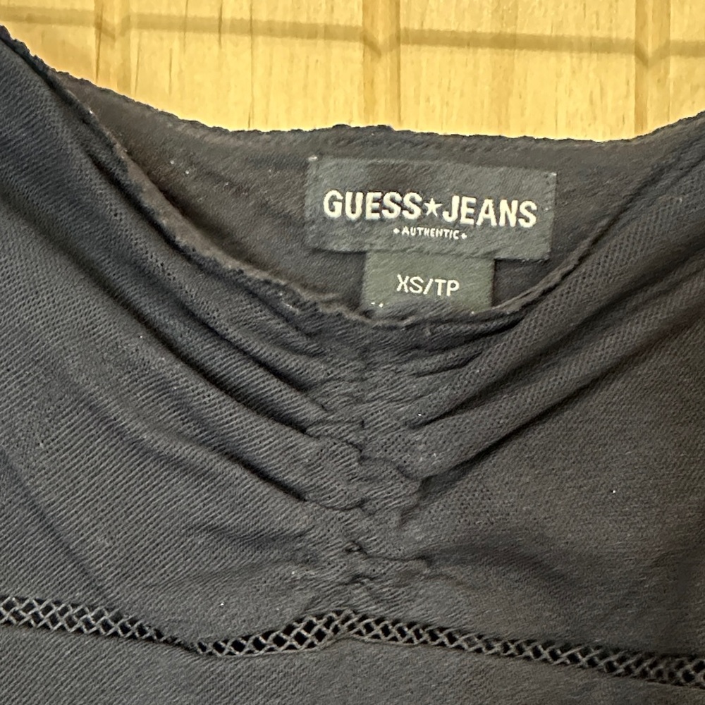 Guess Black Ruched Top - Picture 2 of 3